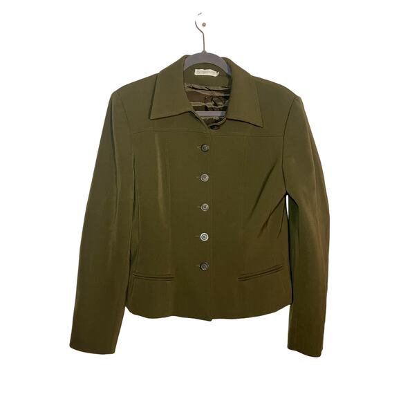 Blu Nauta Womens work blazer olive green workwear - Picture 1 of 3